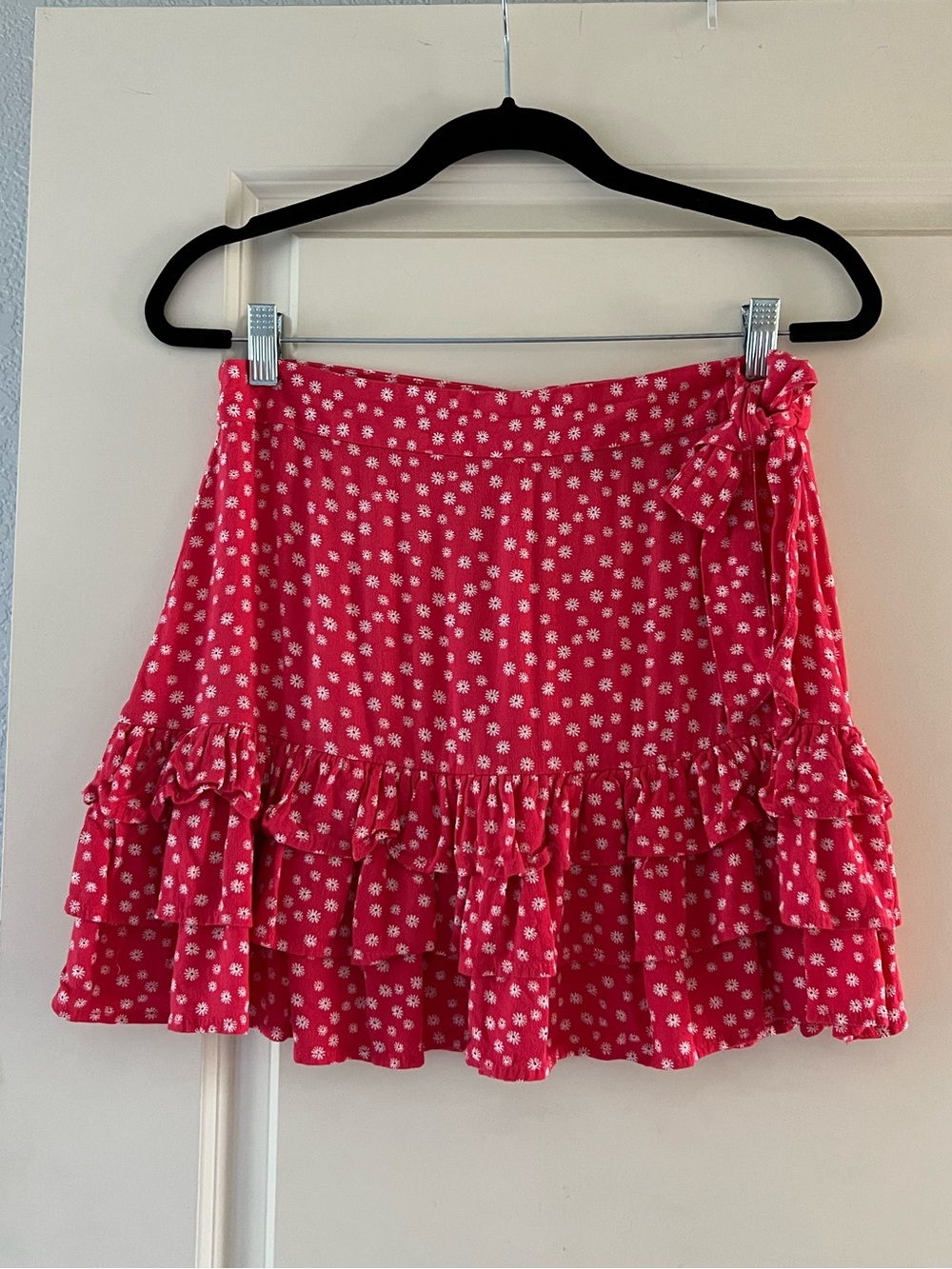 Mini floral pink skirt